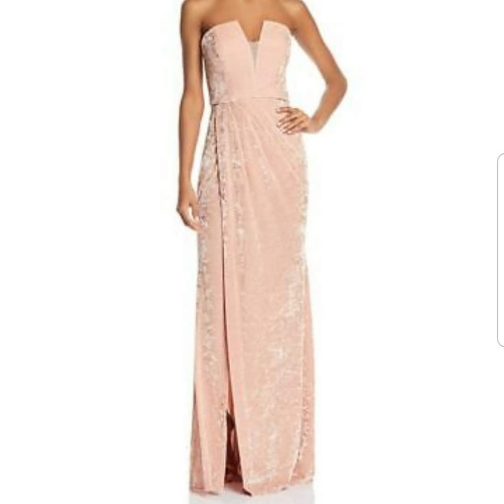 Bloomingdales Avery G crushed velvet gown